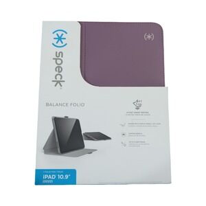 Nn3N Speck Balance Folio Case for iPad 10.9" (2022) – Microban, Purple, New